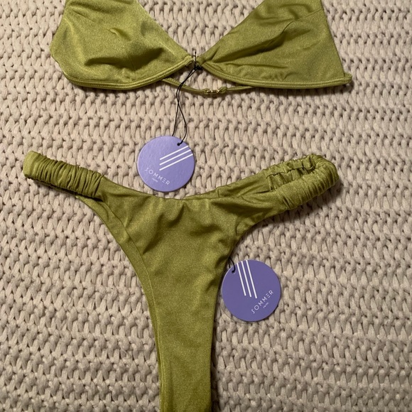Sommer Swim green bikini - BOTTOMS ONLY - Picture 3 of 8
